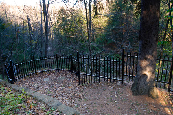 fencing bordering the gorge