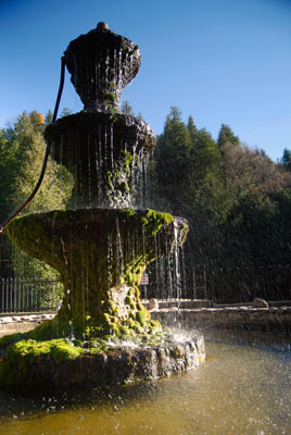 the fountain at Belfountain Conservation area