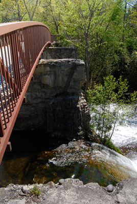 the bridge over the falls