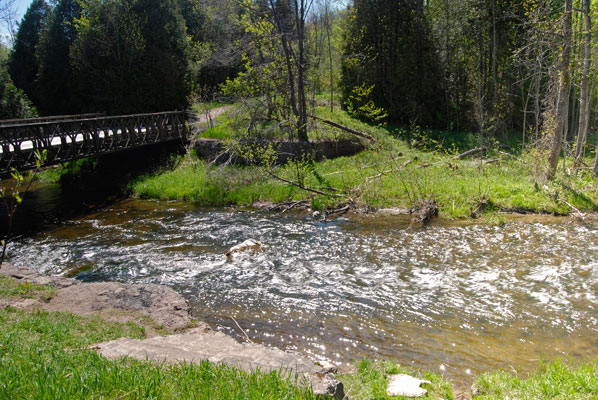 a bridge over the Credit River