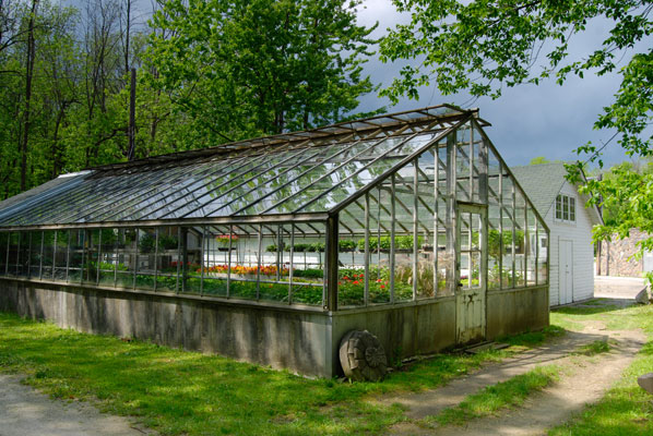 the greenhouse in Guild Park and Gardens