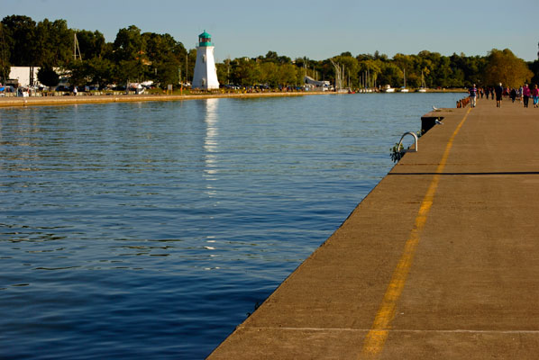 a look back along the pier